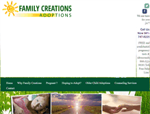 Tablet Screenshot of familycreations.org