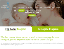 Tablet Screenshot of familycreations.net